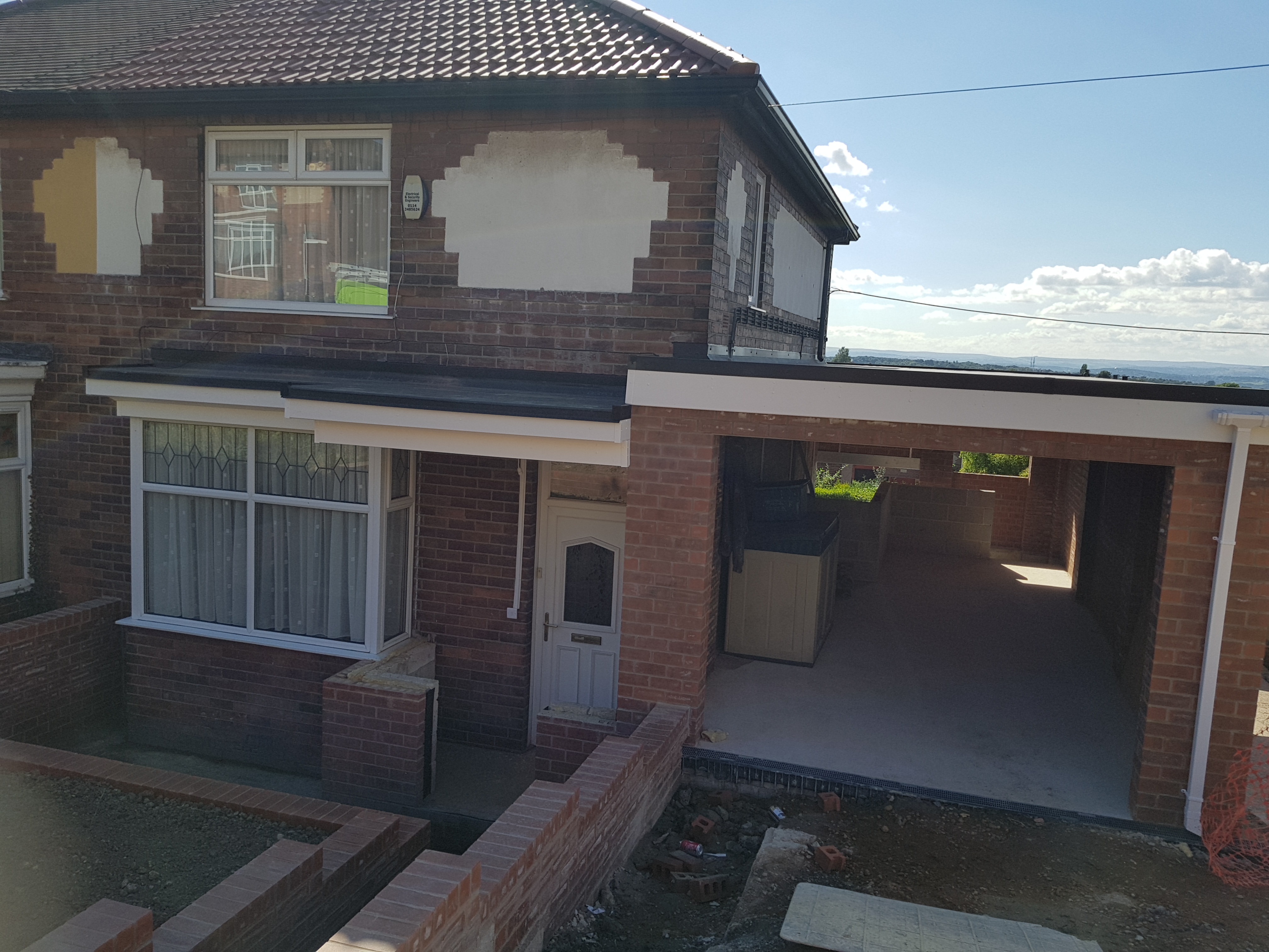 Toll Bar Road Rotherham Garage Construction & Patio Manterfield